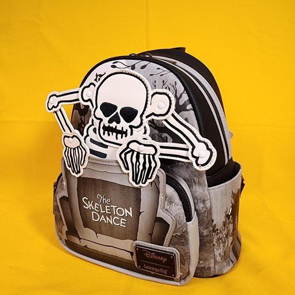 Loungefly Disney The Skeleton Dance Glow in Dark Mini Backpack Silly Symphony - Picture 12 of 15